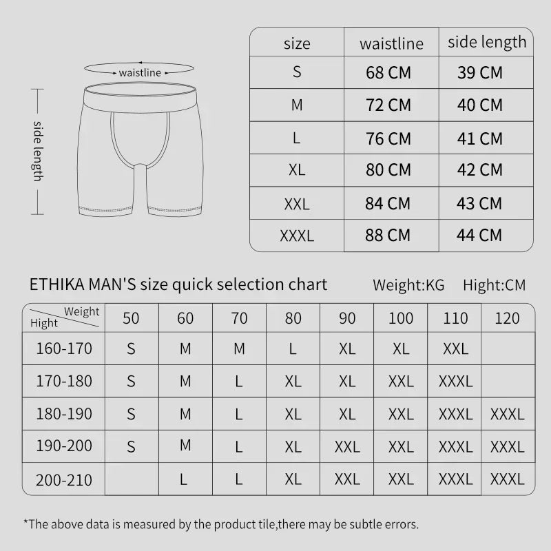 6Pcs Sexy Printed Men Underwear Boxer Short Male Underpants Breathable Men Panties Lingeries Plus Size Men's Boxer Briefs S-XXXL
